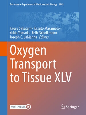 cover image of Oxygen Transport to Tissue XLV